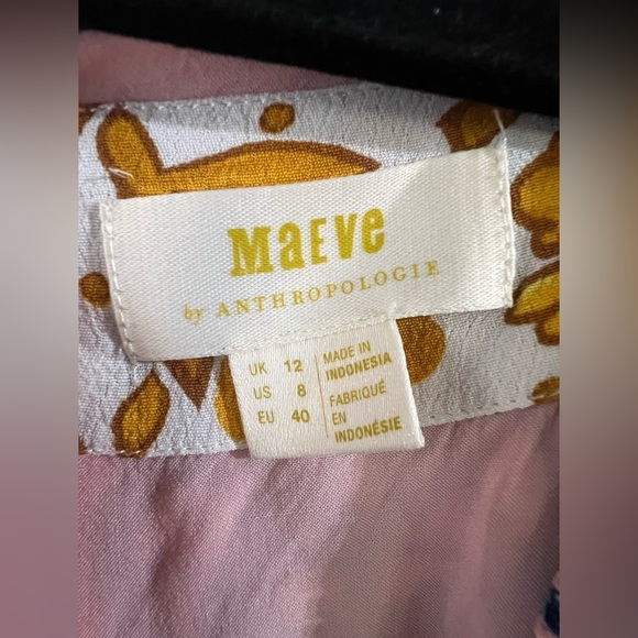 Anthropologie Maeve Wrap Resort Dress 8 - Picture 9 of 9